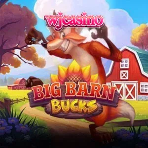 Interface do jogo de slot Big Barn Bucks com tema de fazenda